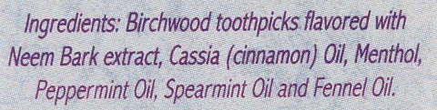 Ayurvedic Neem Picks Natural Toothpicks AUROMERE 100 pc