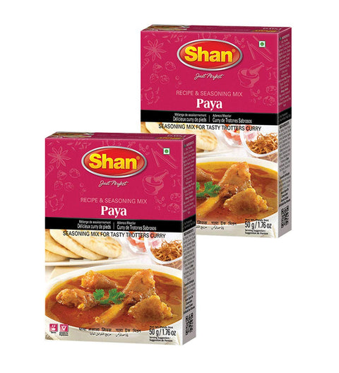 Shan Paya Recipe and Seasoning Mix, 1.76 oz (Pack of 2) - Traditional Spicy Powder for Trotters Curry, Vegetarian-Friendly