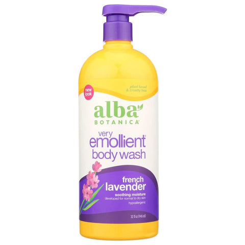 Very Emollient French Lavender Bath & Shower Gel ALBA BOTANICA 32 oz
