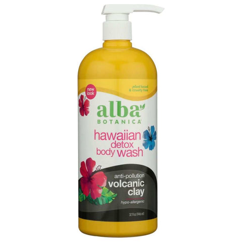 Hawaiian Detox Wash Body 32 oz Botanical Cleanser ALBA BOTANICA