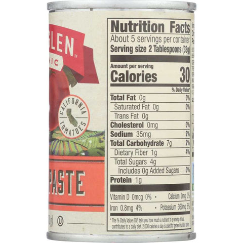 Organic Tomato Paste 6 oz Product MUIR GLEN