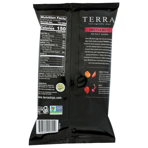Sweet Potato Sweets & Beets Chips Snack 6 oz Terra Chips