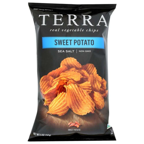 Crinkled Sweet Potato Chips Sea Salt Snack TERRA CHIPS