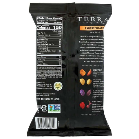 Exotic Potato Chips Sea Salt 5.5 oz TERRA CHIPS