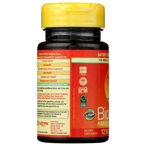 Astaxanthin Premium BioAstin Hawaiian Antioxidant Dietary Supplement Nutrex