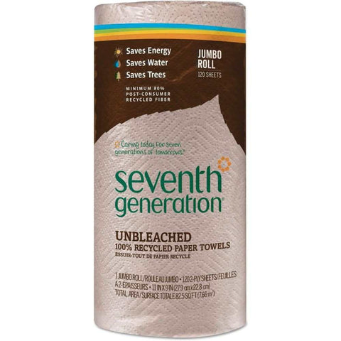 100 Percent Recycled Unbleached Paper Towels SEVENTH GENERATION