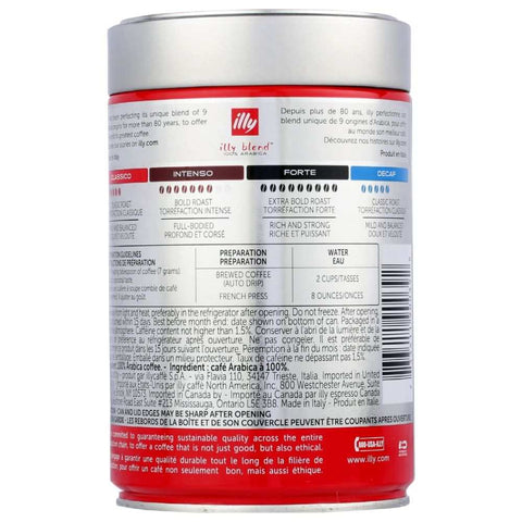 Coffee Ground Normale Fine Medium Roast 8.8 oz Ground Coffee ILLYCAFFE