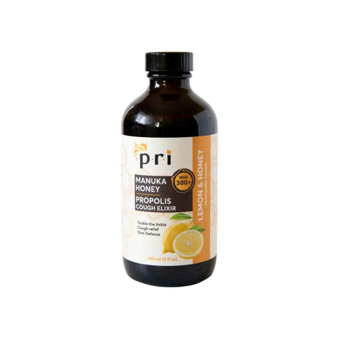 Cough Elixir Lemon Manuka Honey 8 oz PRI
