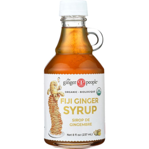 Organic Ginger Syrup 8 oz Bottle THE GINGER PEOPLE