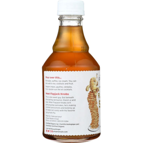 Organic Ginger Syrup 8 oz Bottle THE GINGER PEOPLE