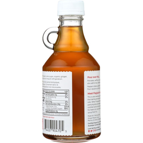 Organic Ginger Syrup 8 oz Bottle THE GINGER PEOPLE