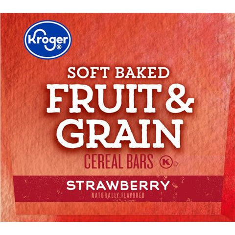 Kroger Soft Baked Fruit & Grain Strawberry Cereal Bar 46.8 oz