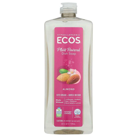 Almond Dish Soap Clean Earth Friendly Dish Liquid 25oz Ecos Dishmate
