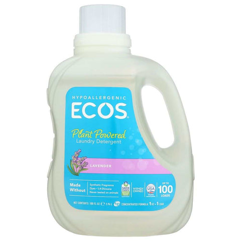 Ecos 2x Ultra Eco-Friendly Hypoallergenic Laundry Detergent 100oz