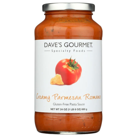 Creamy Parmesan Romano Pasta Sauce 25 oz DAVES GOURMET