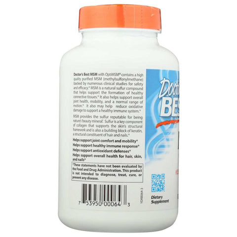 MSM 1000Mg Premium Sulfur Joint Health Supplement Doctor's Best