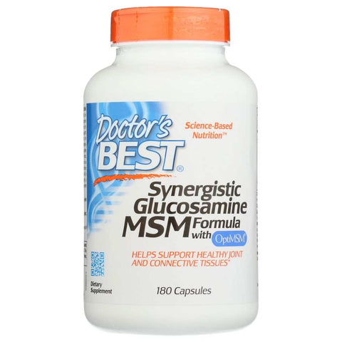 Synergistic Glucosamine MSM Joint Support Supplement 180 Capsules Doctor's Best