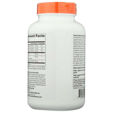 Glucosamine Chondroitin MSM Support Healthy Joints Supplement Doctor's Best