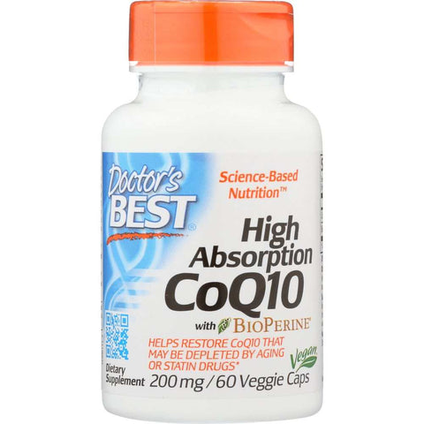 High Absorb CoQ10 200mg Softgels Supplement by DOCTORS BEST