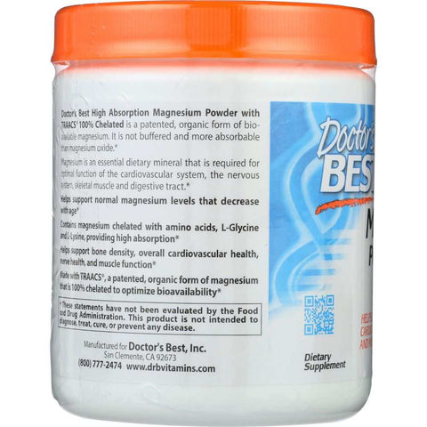 High Absorption Magnesium 200g Dietary Supplement Doctor's Best