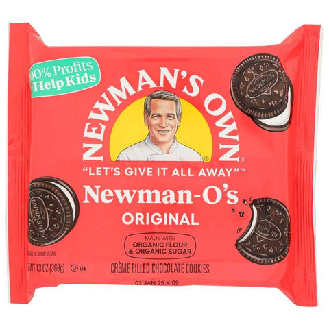 Chocolate with Vanilla Creme Organic Cookies Newman O's Newman’s Own Organic