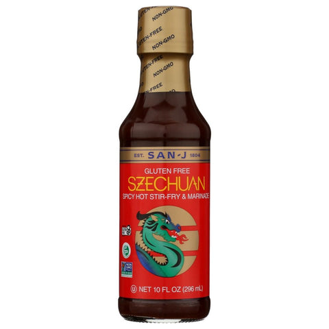 Szechuan Hot and Spicy Sauce Gluten Free 10 oz SAN J