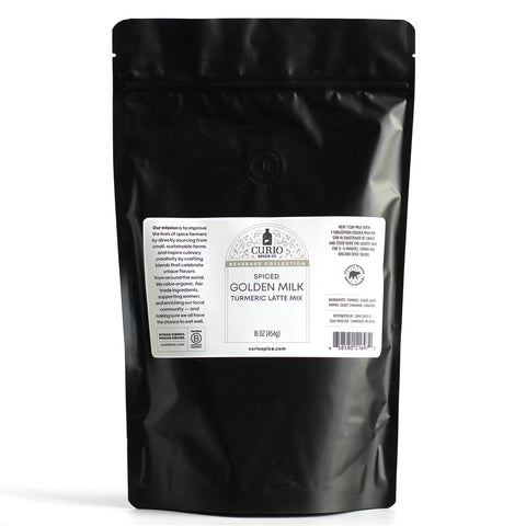 Golden Milk Turmeric Latte Mix Bulk Bag 16 oz Curio