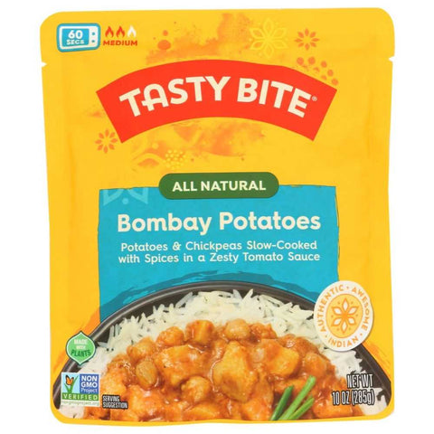 All Natural Bombay Potatoes Spiced Side Dish TASTY BITE 10oz
