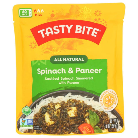 Kashmir Spinach Light Curry Sauce with Paneer Cheese 10 oz TASTY BITE