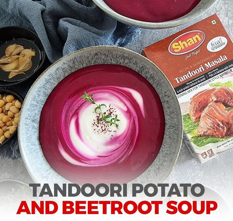 Shan - Tandoori Masala Seasoning Mix (50g) - Spice Packets for Tandoori Style Chicken (Pack of 3)