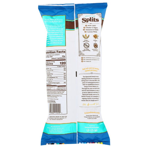 Unsalted Splits Pretzel Low-Sodium Snack 11 oz UNIQUE