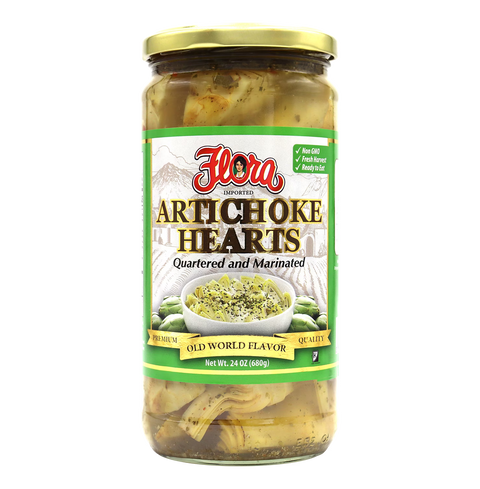 Artichoke Hearts Quartered Marinated 24 oz