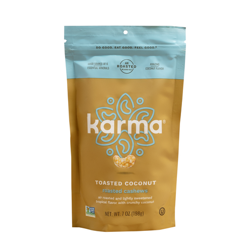 Toasted Coconut Roasted Cashews Snack Packs Karma