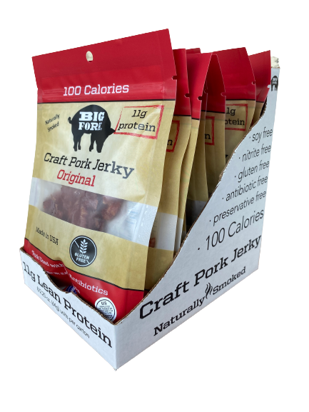 Craft Pork Jerky 1 Case 8 x 2.25 oz. Packs Big Fork Brands