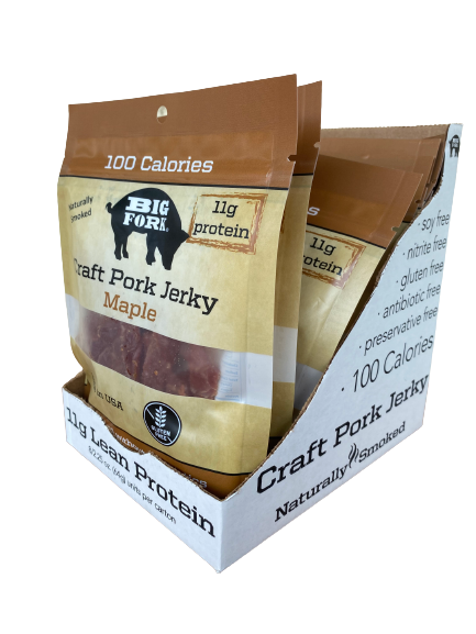 Craft Pork Jerky 1 Case 8 x 2.25 oz. Packs Big Fork Brands