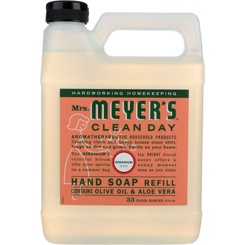 Liquid Hand Soap Refill Geranium Scent 33 oz Mrs. Meyer's Clean Day
