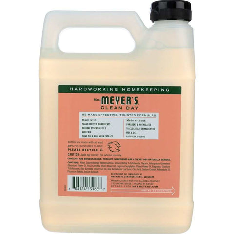Liquid Hand Soap Refill Geranium Scent 33 oz Mrs. Meyer's Clean Day
