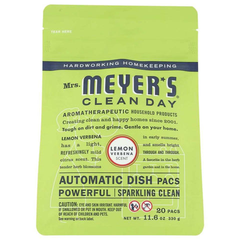 Lemon Verbena Scent Automatic Dish Packs 12.7 oz Mrs. Meyer's Clean Day