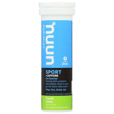 Nuun Sport Fresh Lime Electrolyte Drink Tablets Optimal Hydration 10tb