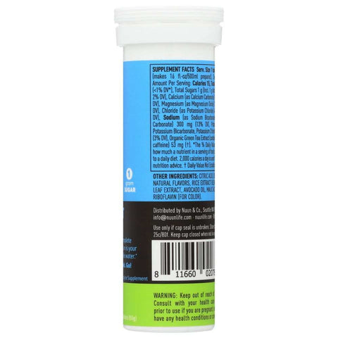 Nuun Sport Fresh Lime Electrolyte Drink Tablets Optimal Hydration 10tb