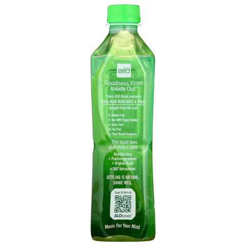 Awaken Wheatgrass Real Aloe Vera Drink 16.9 oz ALO