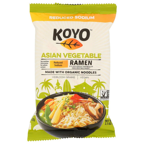 Reduced Sodium Vegetable Soup Ramen Asian Noodles KOYO 2 oz
