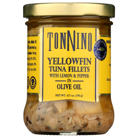 Tuna Fillets with Lemon & Peppers in Olive Oil Gourmet Tuna Fillets TONNINO