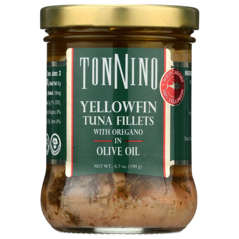 Tuna Fillets with Oregano in Olive Oil 6.7 oz TONNINO