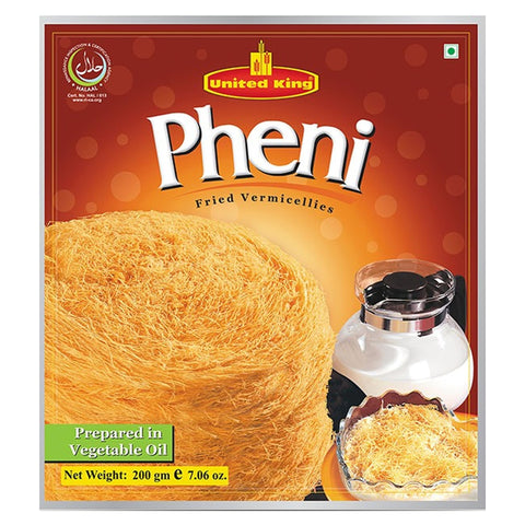 United King Pheni - Fried Vermicelli - 200 Grams (7.05Oz) - Crispy Delight For Festivals & Occasions || Perfect With Milk For Ch