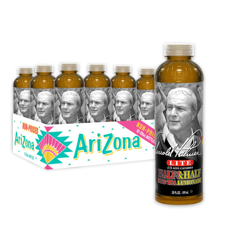 Arizona Arnold Palmer Half and Half Iced Tea Lemonade, 20 Fl Oz (Pack of 12)