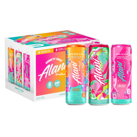 Alani Nu Energy Drink Variety Pack - Sugar Free, 200mg Caffeine, 12 Fl Oz Cans, Pack of 12