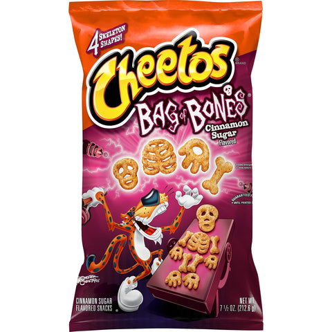 Cheetos Puffs Bag of Bones, Cinnamon Sugar Flavor, 7.5oz Bag