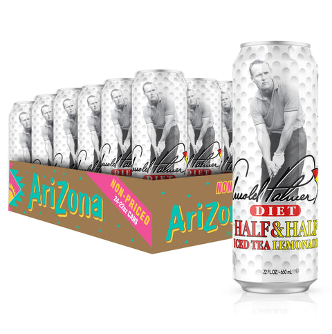 AriZona Diet Arnold Palmer Iced Tea Lemonade - 22 Fl Oz Can, Pack of 24
