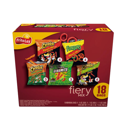 Frito-Lay Fiery Mix Variety Pack Box 18ct